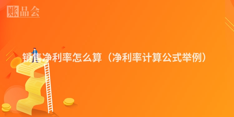 销售净利率怎么算（净利率计算公式举例）