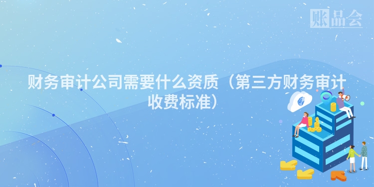 财务审计公司需要什么资质(第三方财务审计收费标准)