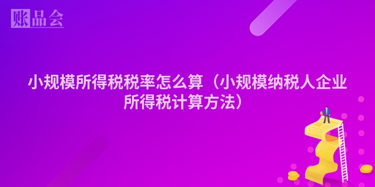 小规模所得税税率怎么算（小规模纳税人企业所得税计算方法）