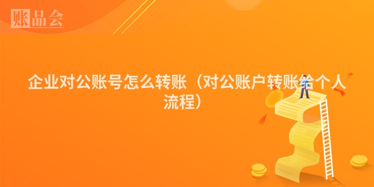 企业对公账号怎么转账（对公账户转账给个人流程）