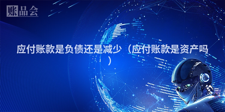 应付账款是负债还是减少（应付账款是资产吗）