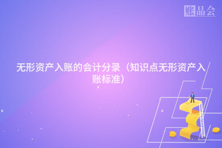 无形资产入账的会计分录（知识点无形资产入账标准）