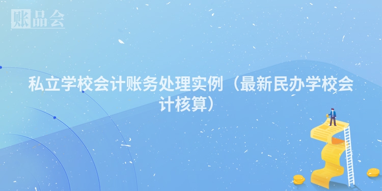 私立学校会计账务处理实例（最新民办学校会计核算）