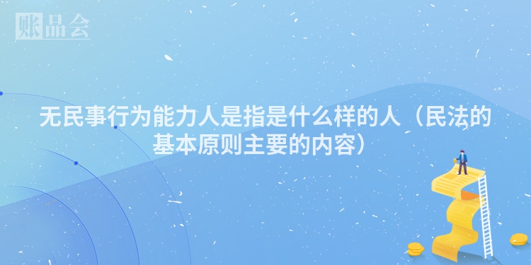 无民事行为能力人是指是什么样的人（民法的基本原则主要的内容）