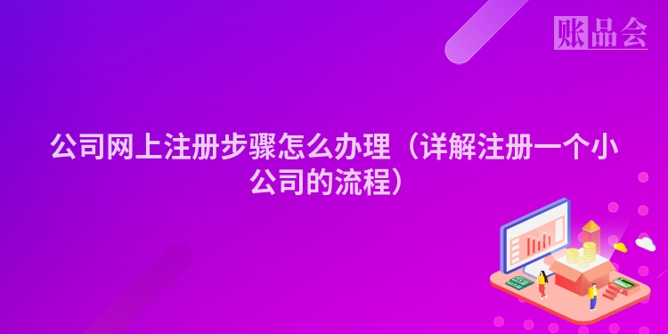 公司网上注册步骤怎么办理（详解注册一个小公司的流程）