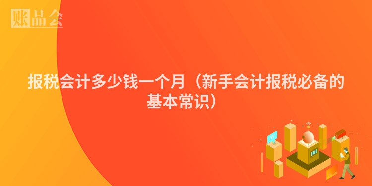 报税会计多少钱一个月（新手会计报税必备的基本常识）