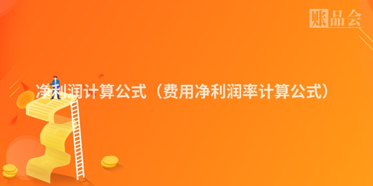 净利润计算公式（费用净利润率计算公式）