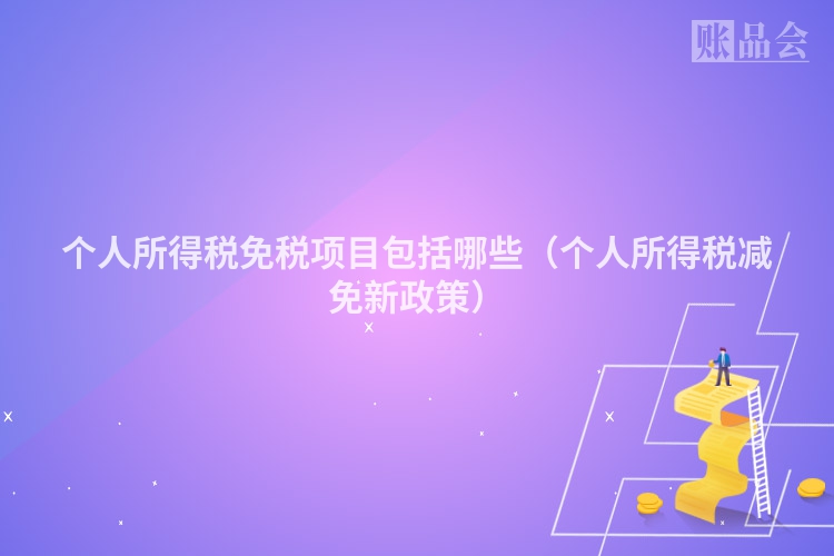 个人所得税免税项目包括哪些（个人所得税减免新政策）