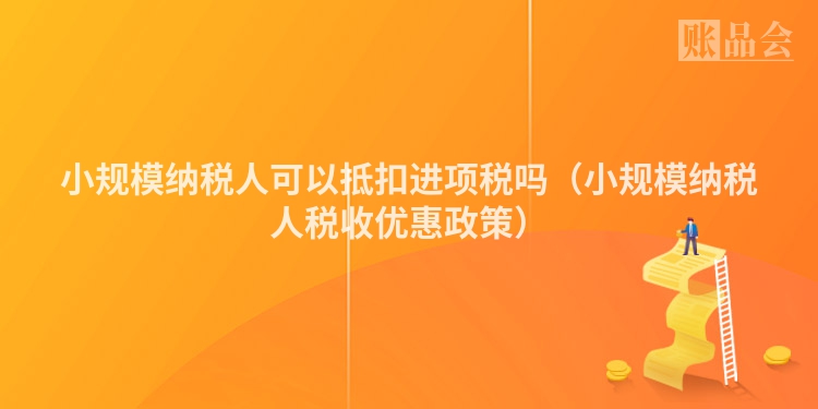 小规模纳税人可以抵扣进项税吗（小规模纳税人税收优惠政策）