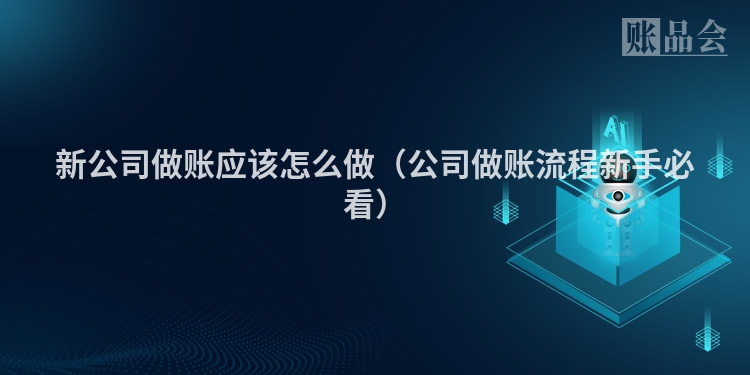 新公司做账应该怎么做（公司做账流程新手必看）