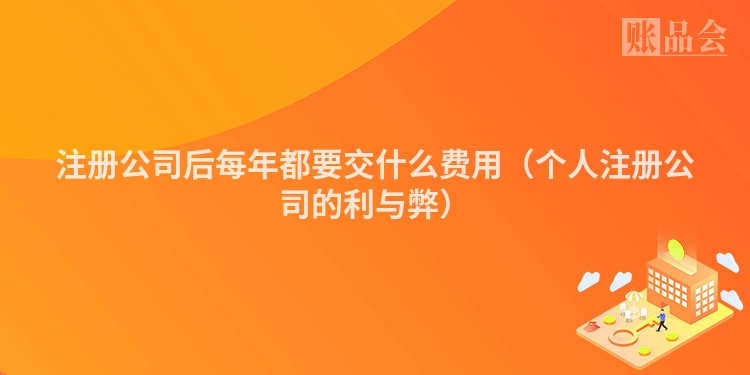注册公司后每年都要交什么费用（个人注册公司的利与弊）