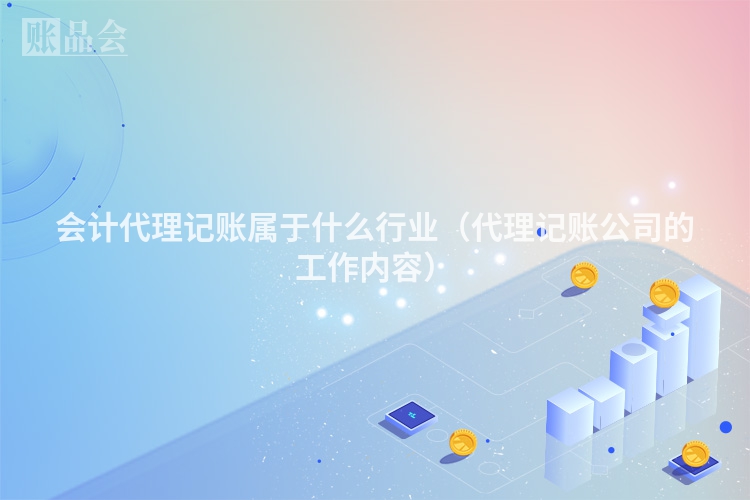 会计代理记账属于什么行业（代理记账公司的工作内容）
