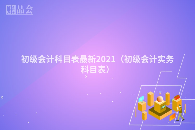 初级会计科目表最新2021（初级会计实务科目表）