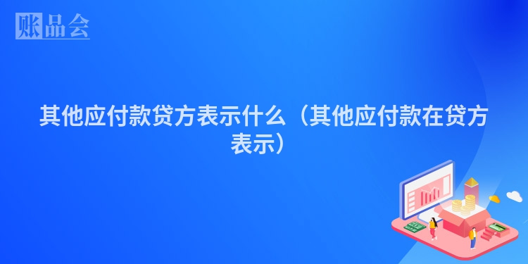 其他应付款贷方表示什么（其他应付款在贷方表示）