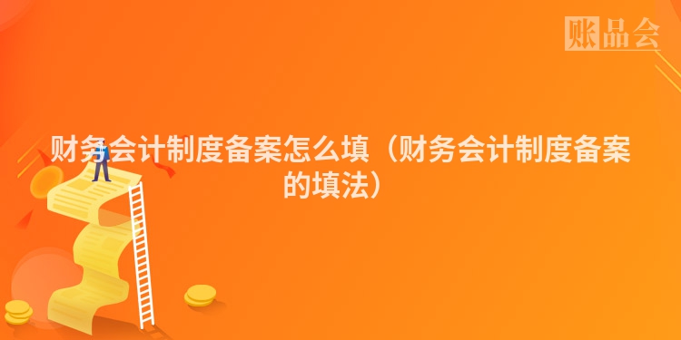 财务会计制度备案怎么填（财务会计制度备案的填法）