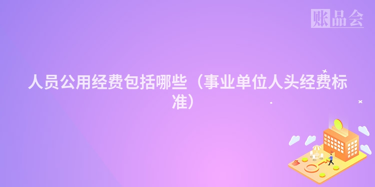 人员公用经费包括哪些（事业单位人头经费标准）