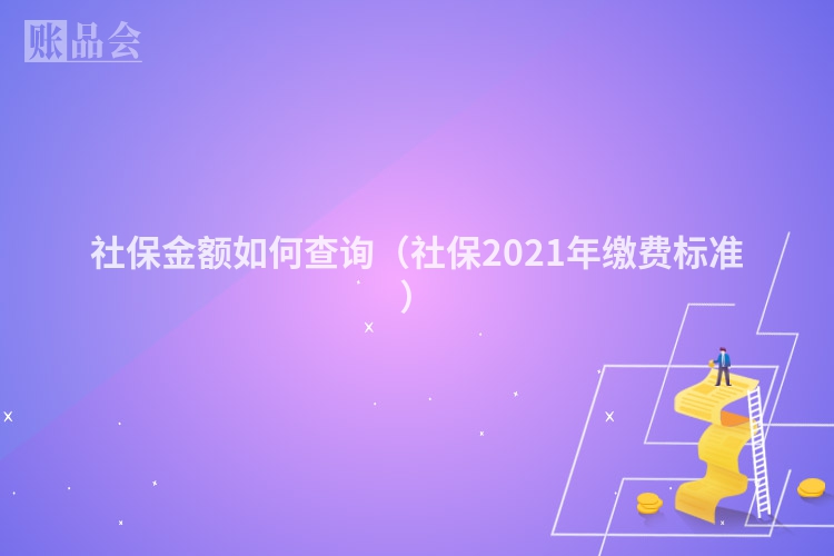 社保金额如何查询（社保2021年缴费标准）