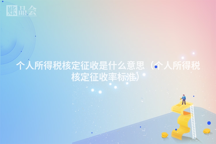 个人所得税核定征收是什么意思（个人所得税核定征收率标准）
