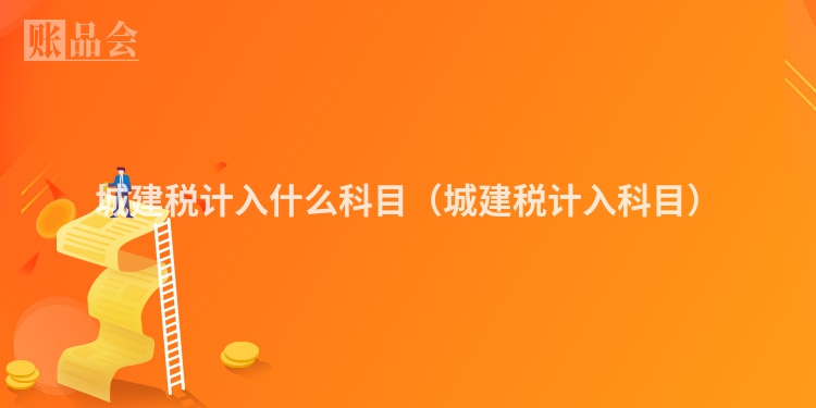 城建税计入什么科目（城建税计入科目）