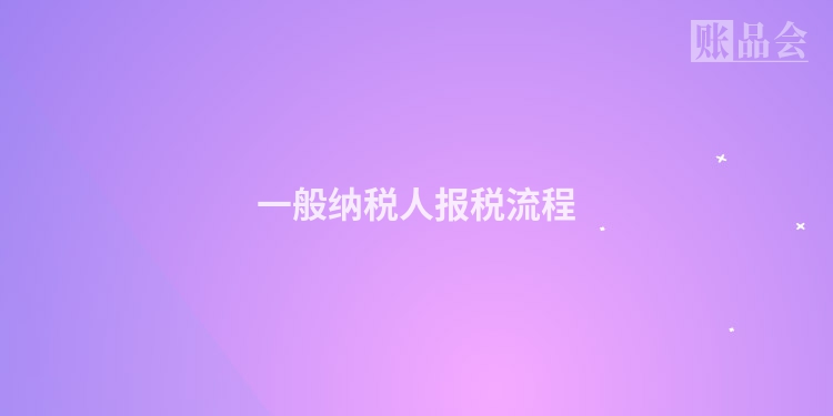 一般纳税人报税流程