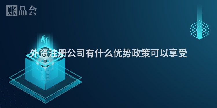 外资注册公司有什么优势政策可以享受
