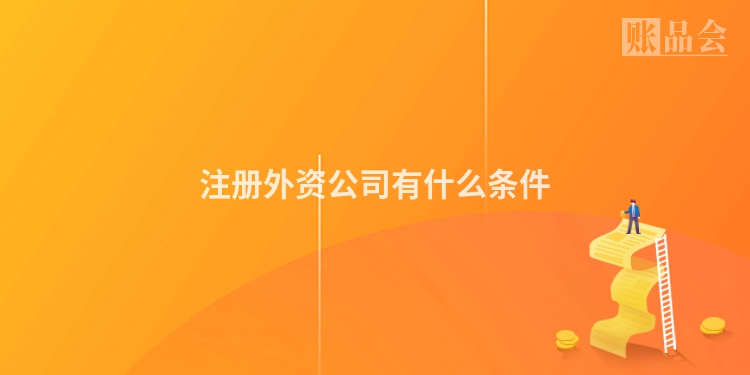 注册外资公司有什么条件