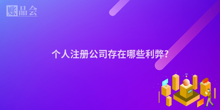 个人注册公司存在哪些利弊?