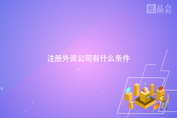 注册外资公司有什么条件