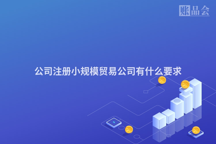 公司注册小规模贸易公司有什么要求