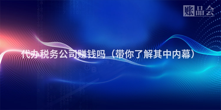代办税务公司赚钱吗（带你了解其中内幕）