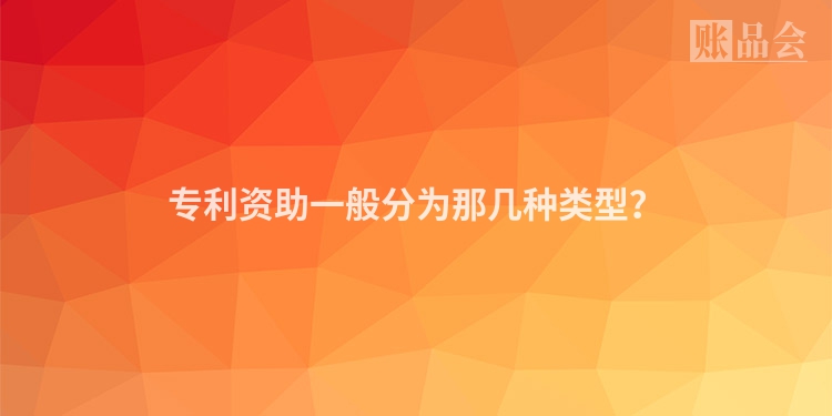 专利资助一般分为那几种类型？