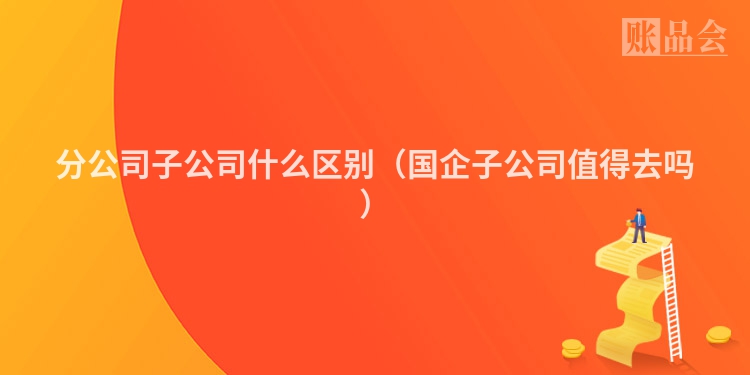 分公司子公司什么区别（国企子公司值得去吗）