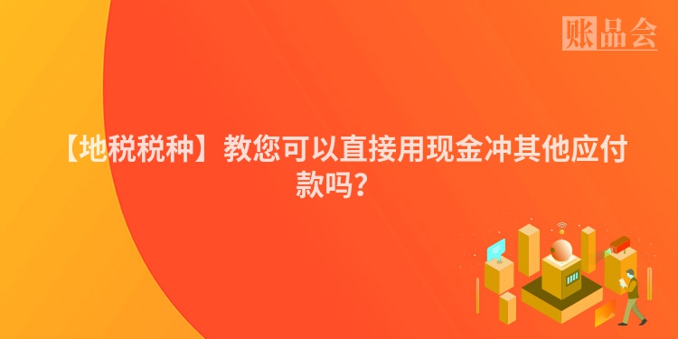 【地税税种】教您可以直接用现金冲其他应付款吗？