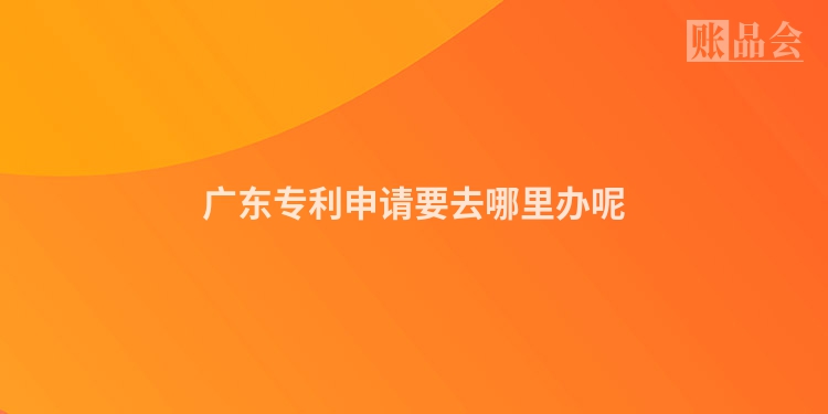 广东专利申请要去哪里办呢