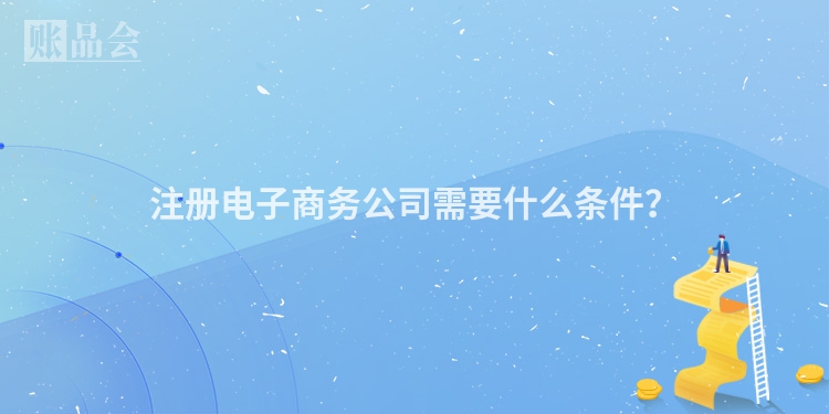 注册电子商务公司需要什么条件？