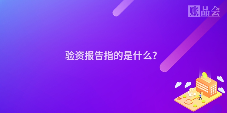 验资报告指的是什么？