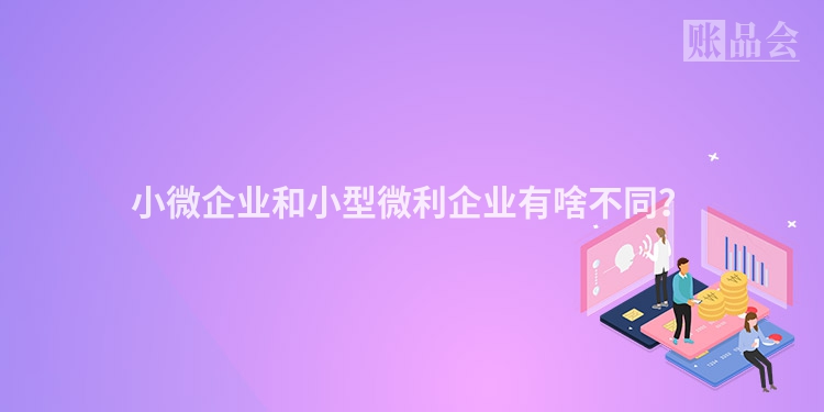 小微企业和小型微利企业有啥不同？