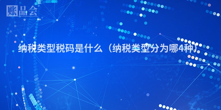 纳税类型税码是什么（纳税类型分为哪4种）