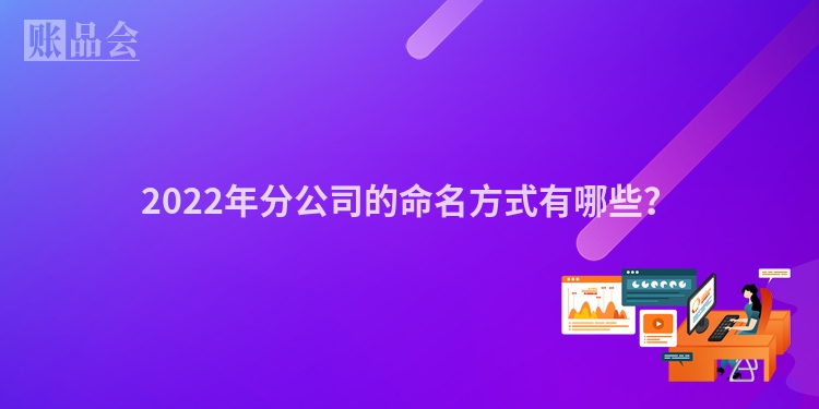 2022年分公司的命名方式有哪些？