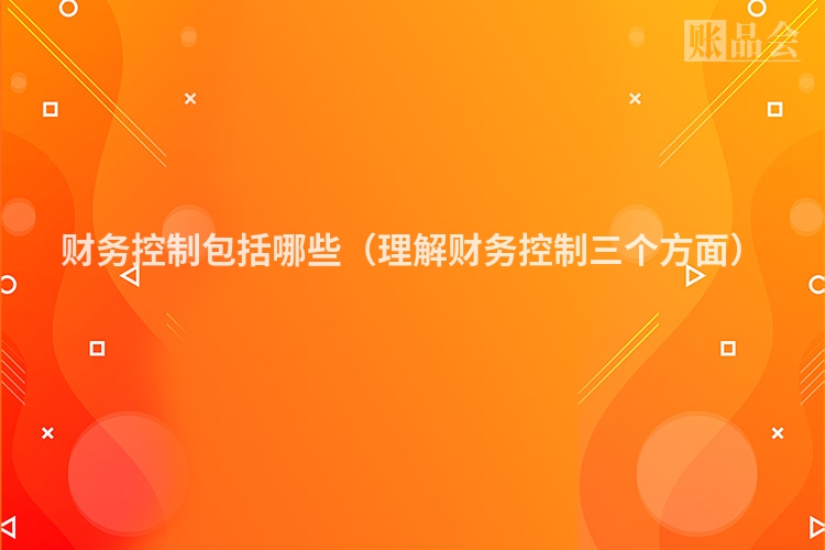 财务控制包括哪些（理解财务控制三个方面）