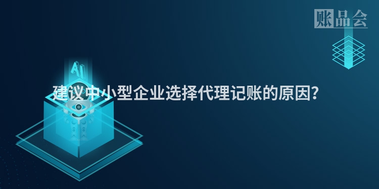 建议中小型企业选择代理记账的原因？