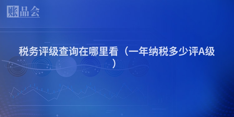税务评级查询在哪里看（一年纳税多少评A级）