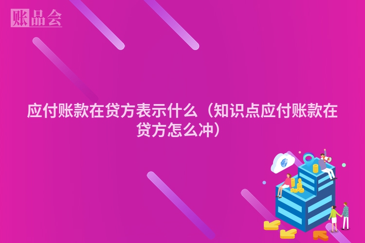 应付账款在贷方表示什么（知识点应付账款在贷方怎么冲）