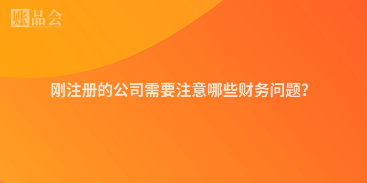 刚注册的公司需要注意哪些财务问题？