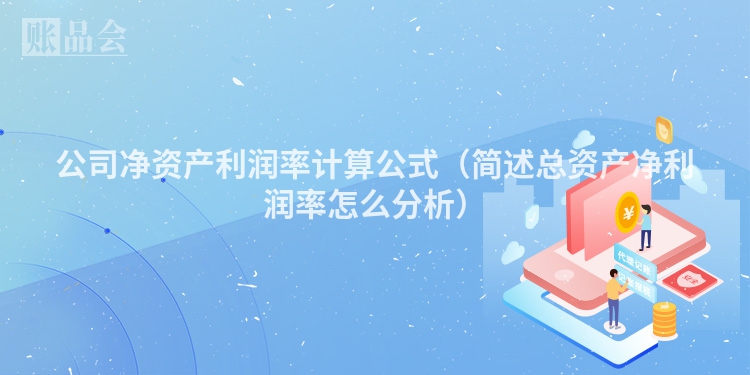 公司净资产利润率计算公式（简述总资产净利润率怎么分析）