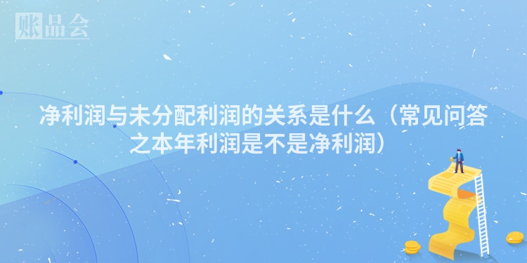 净利润与未分配利润的关系是什么（常见问答之本年利润是不是净利润）