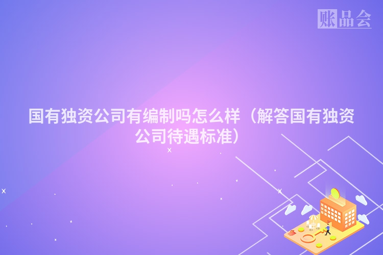 国有独资公司有编制吗怎么样（解答国有独资公司待遇标准）