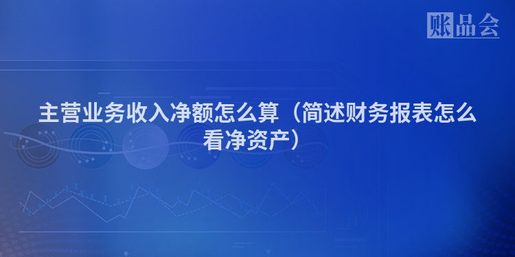 主营业务收入净额怎么算（简述财务报表怎么看净资产）