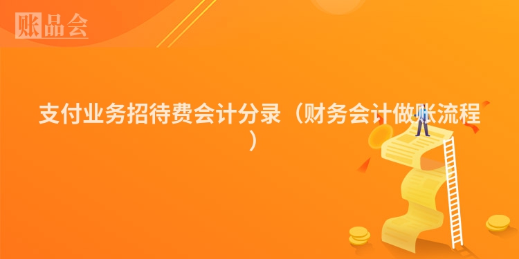 支付业务招待费会计分录（财务会计做账流程）