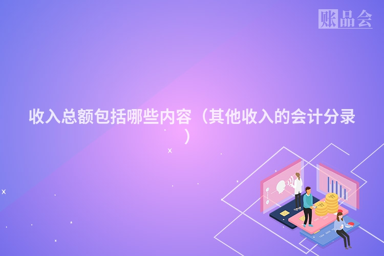 收入总额包括哪些内容（其他收入的会计分录）